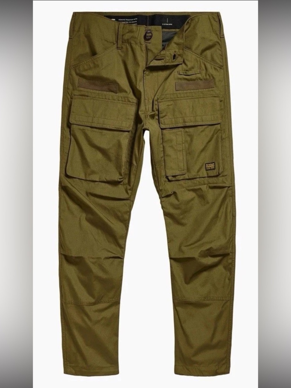 G-Star Raw 3D Tapered Cargo Pants 34x30 Combat Army Dark Olive New